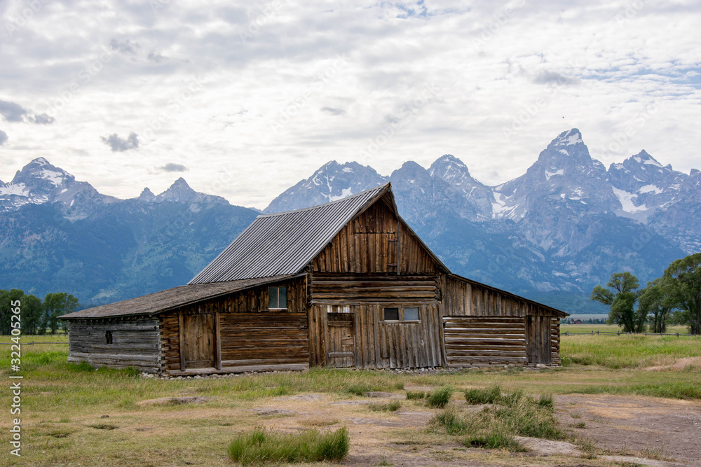 andy chambers residence mormon homestead grand tetons with mormon farm in summer