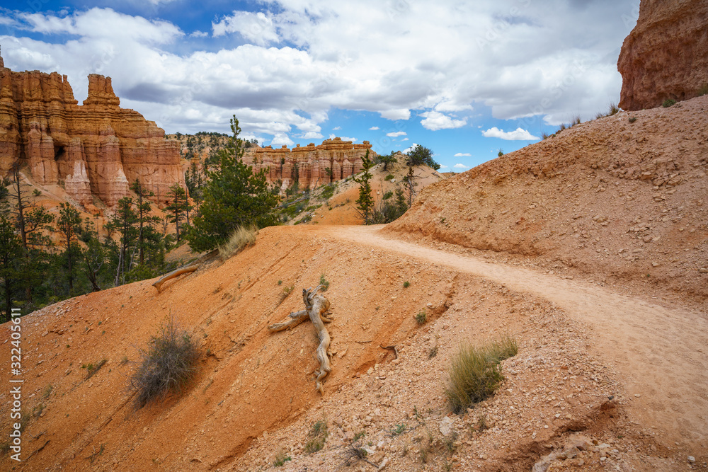 hiking the fairyland loop trail in bryce canyon national park, utah, usa hiking the fairyland loop trail in bryce canyon national park, utah, usa