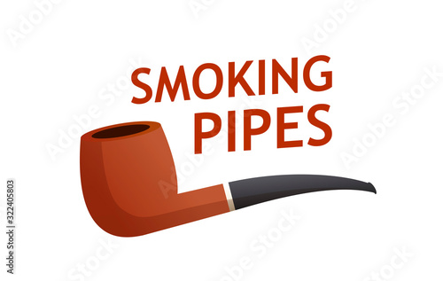 Smoking Pipes Logo vector i...