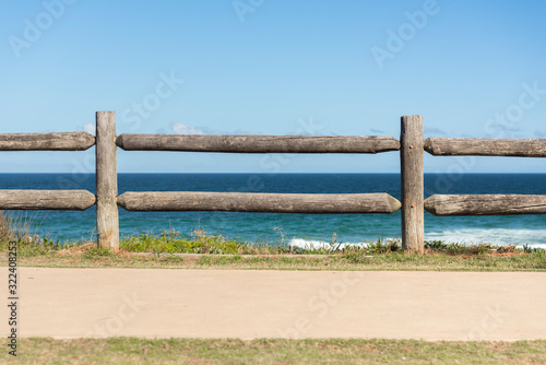 Fence by the beach,Curl Curl Beach, Australia