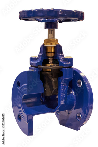 Bild auf Leinwand The image of the valve. Isolated on white.