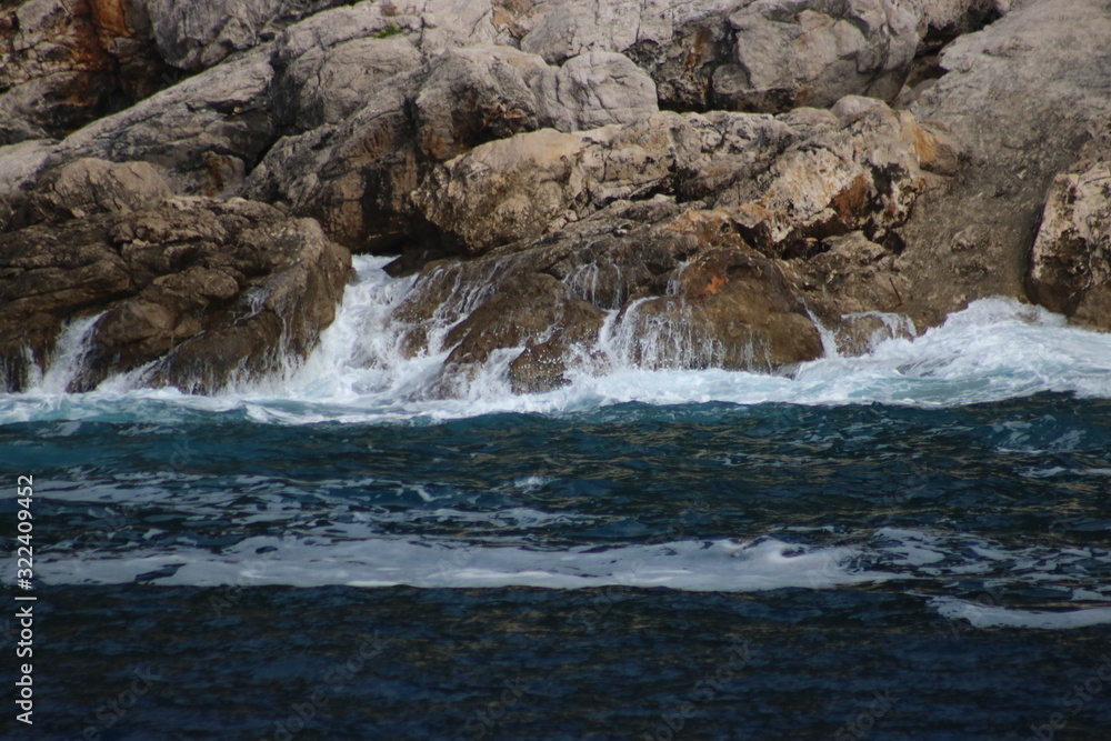 Waves on Croatian Coast Waves on Croatian Coast