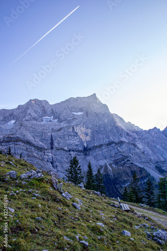 Karwendel mountains in autumn, Hinteriss, Austria photo