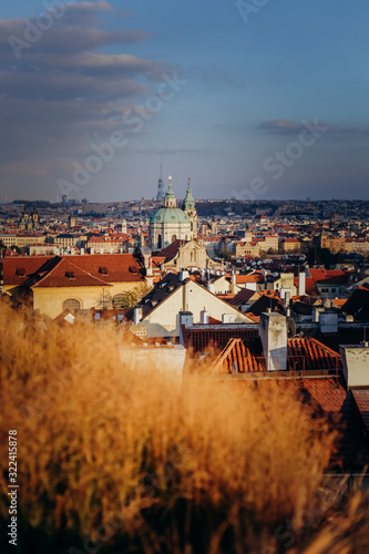 panoramic view of prague