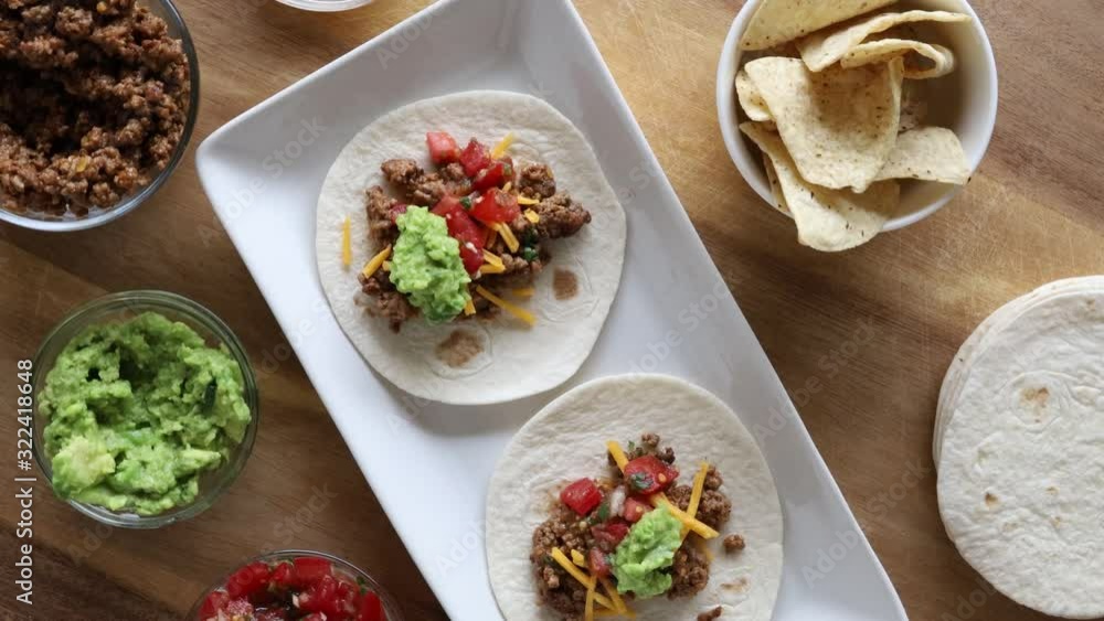 A Plate of Beef Tacos A Plate of Beef Tacos