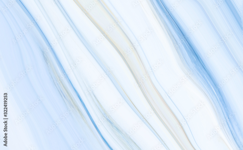 Fototapeta premium Marble rock texture blue ink pattern liquid swirl paint white dark that is Illustration background for do ceramic counter tile silver gray that is abstract waves skin wall luxurious art ideas concept.
