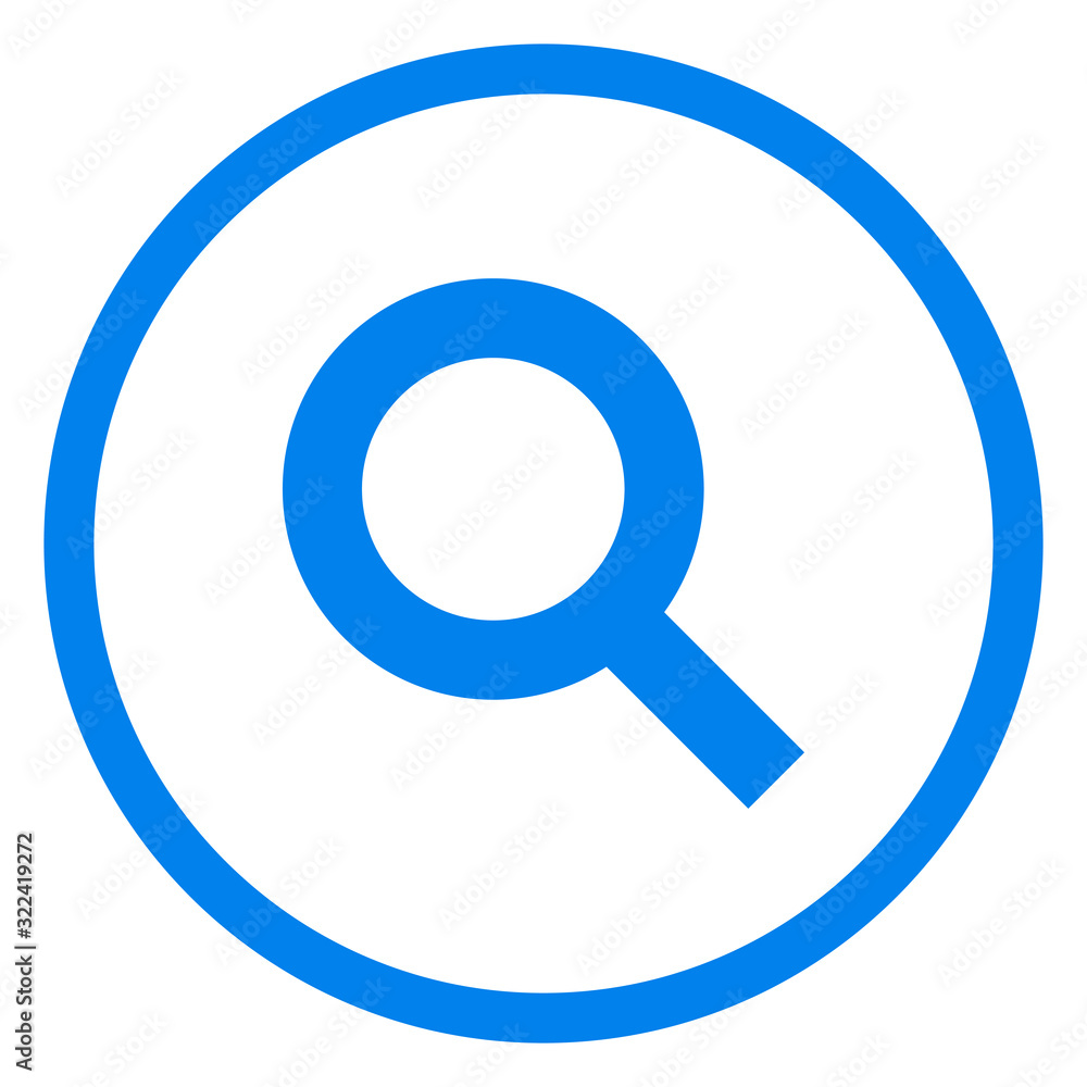 Magnifying glass or search icon, flat vector graphic on isolated background. EPS 10 Magnifying glass or search icon, flat vector graphic on isolated background. EPS 10