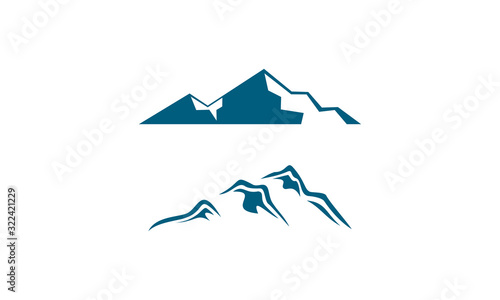 blue mountain vector