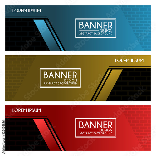 abstract Banner Templates background design vector