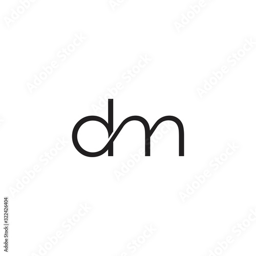 dm Logo Simple and Templates Vector