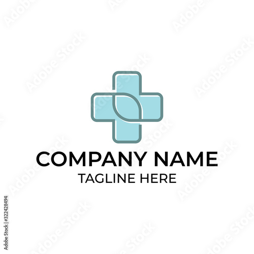 Modern and simple logo design for medical care