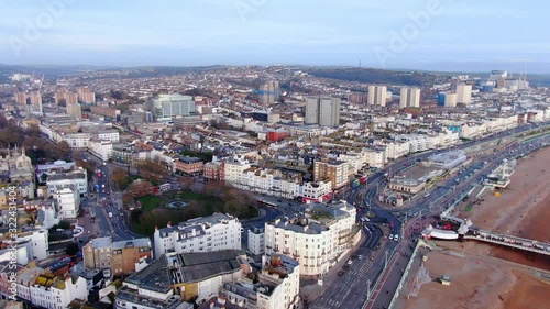 Wallpaper Mural City of Brighton from above - beautiful aerial view -aerial photography Torontodigital.ca