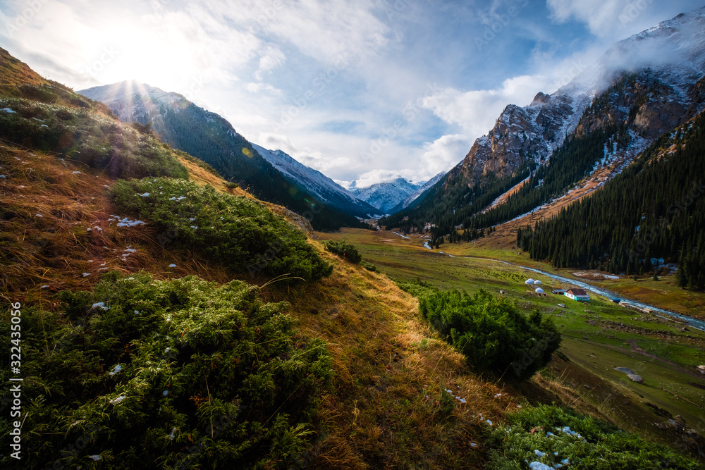 Valley in Kyrgyzia