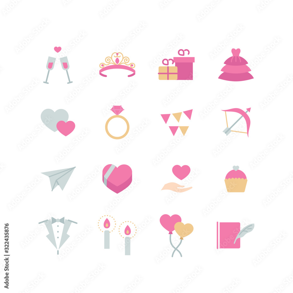 WEDDING ICON SET WEDDING ICON SET