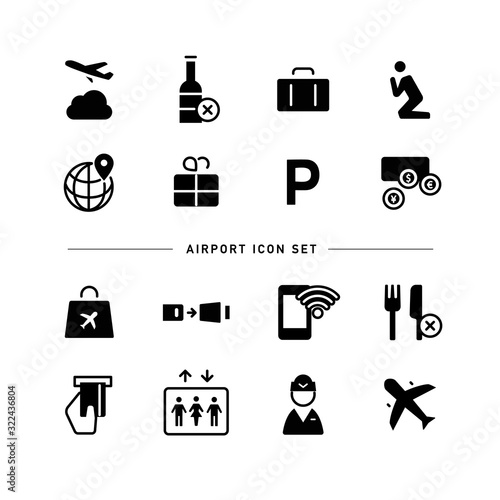 AIRPORT ICON SET