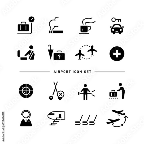 AIRPORT ICON SET