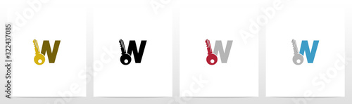 Key On Letter Logo Design W