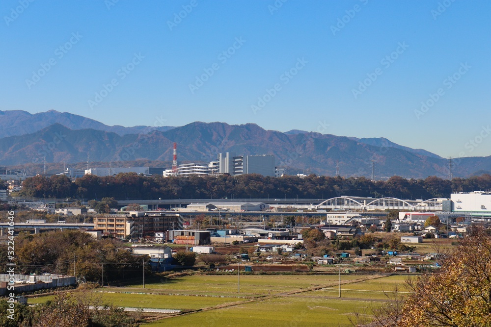 八景の棚からの眺望（神奈川県相模原市）
