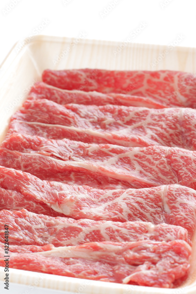 Freshness Japanese marble beef on tray