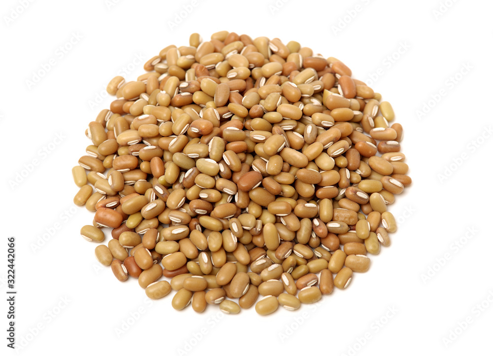 Fototapeta premium White adzuki bean isolated on white background