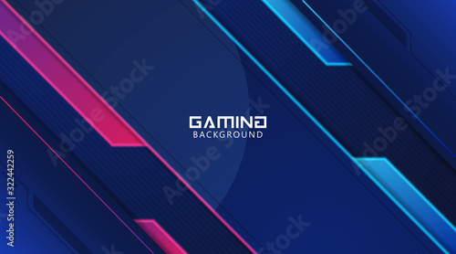 Futuristic Abstract Gaming Wallpaper Background Vector
