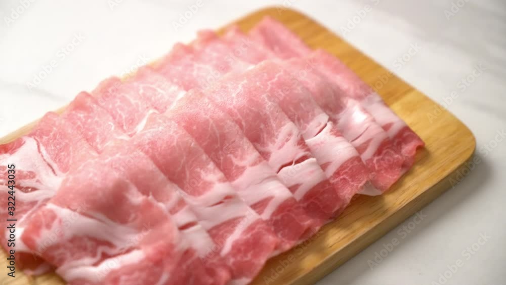 fresh raw pork sirloin sliced fresh raw pork sirloin sliced