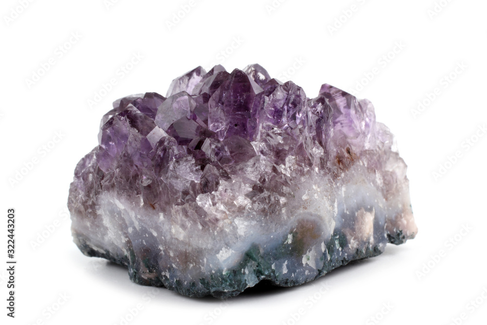 Fototapeta premium Amethyst isolated on white