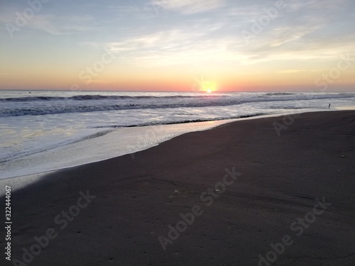 sunset on beach