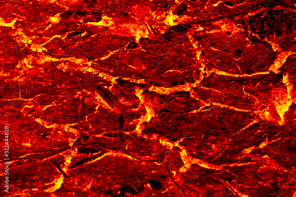 The surface of the lava, red lava texture background The surface of the lava, red lava texture background