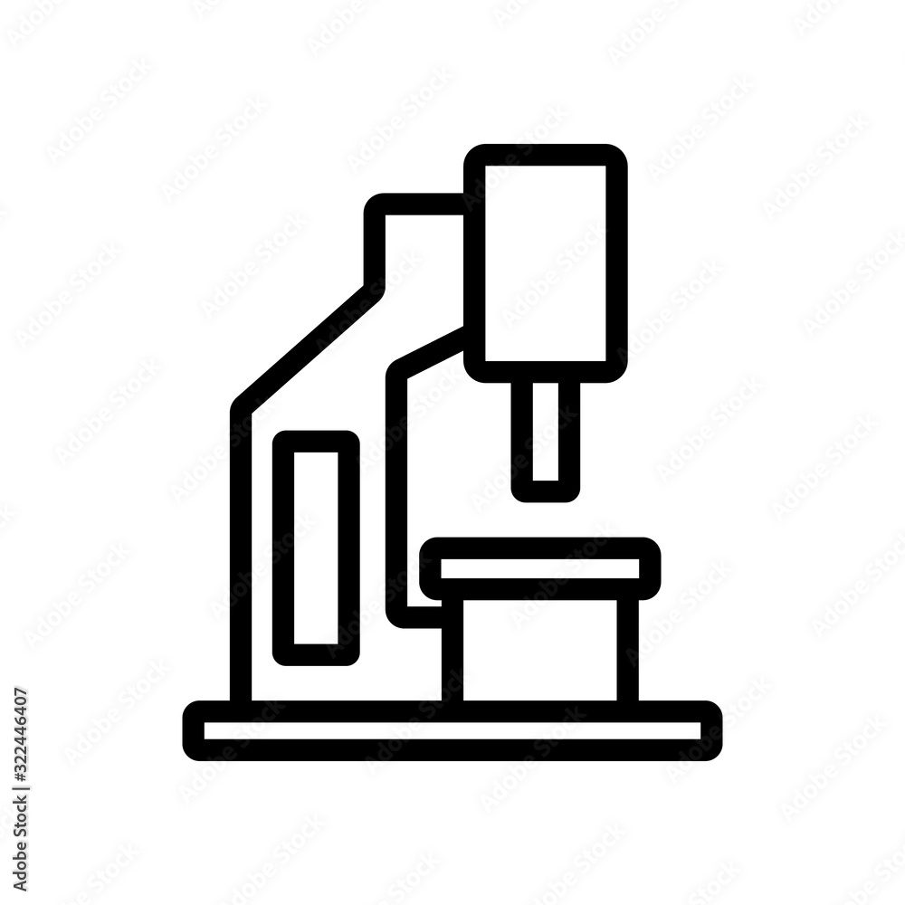 blacksmith pres icon vector. Thin line sign. Isolated contour symbol illustration blacksmith pres icon vector. Thin line sign. Isolated contour symbol illustration