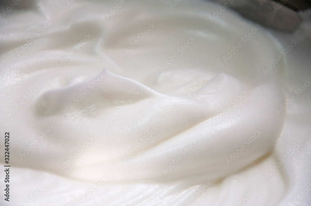 Close-up of egg white.