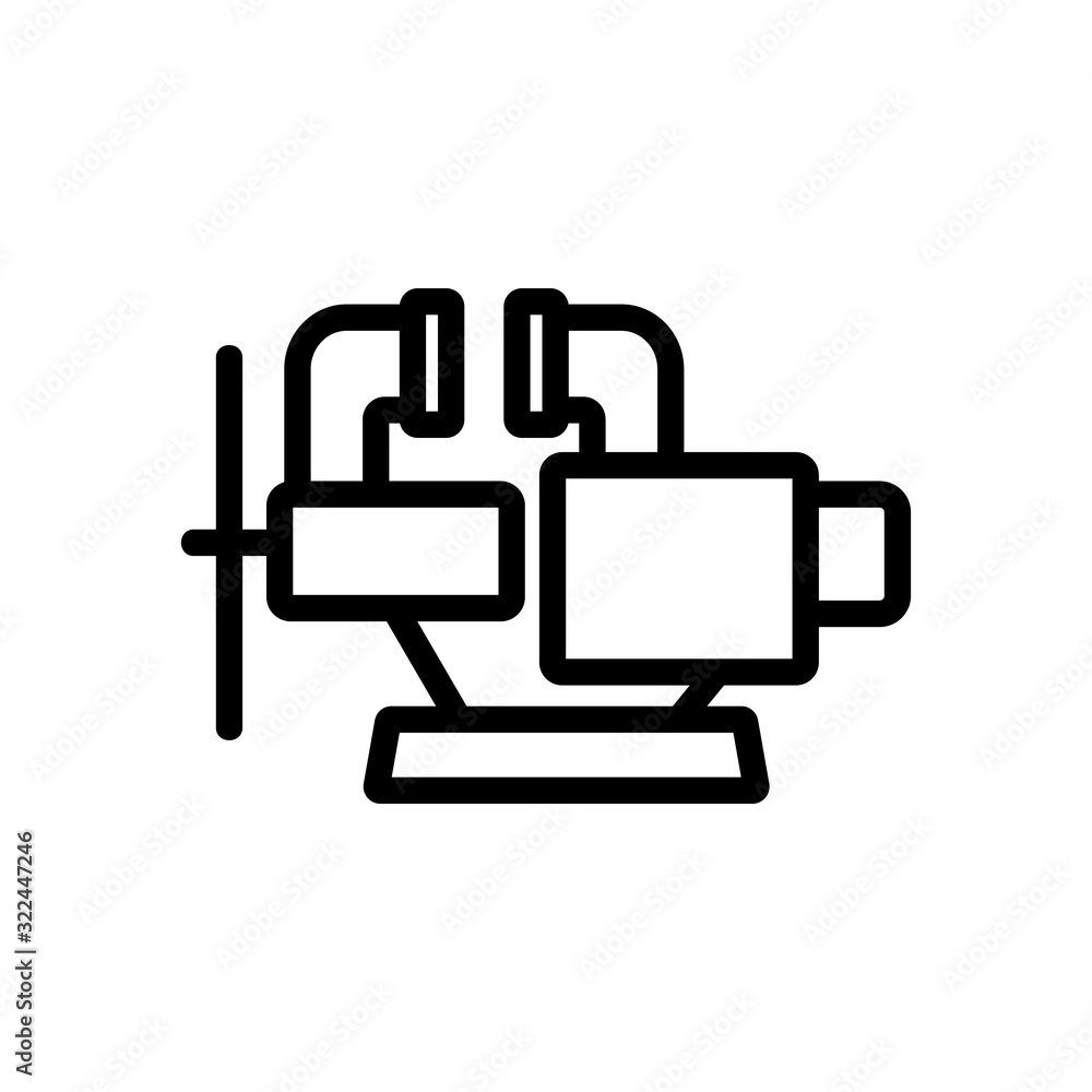 Blacksmith clamp icon vector. Thin line sign. Isolated contour symbol illustration Blacksmith clamp icon vector. Thin line sign. Isolated contour symbol illustration