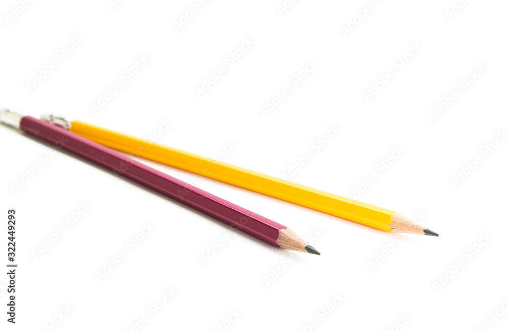 color pencils isolated on white background color pencils isolated on white background