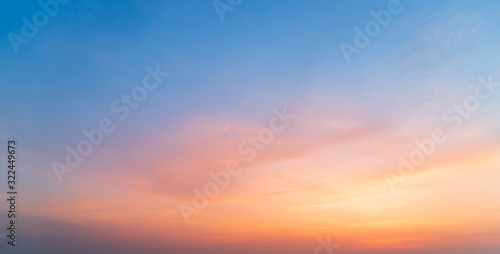sunset over the sea background. © Hide_Studio