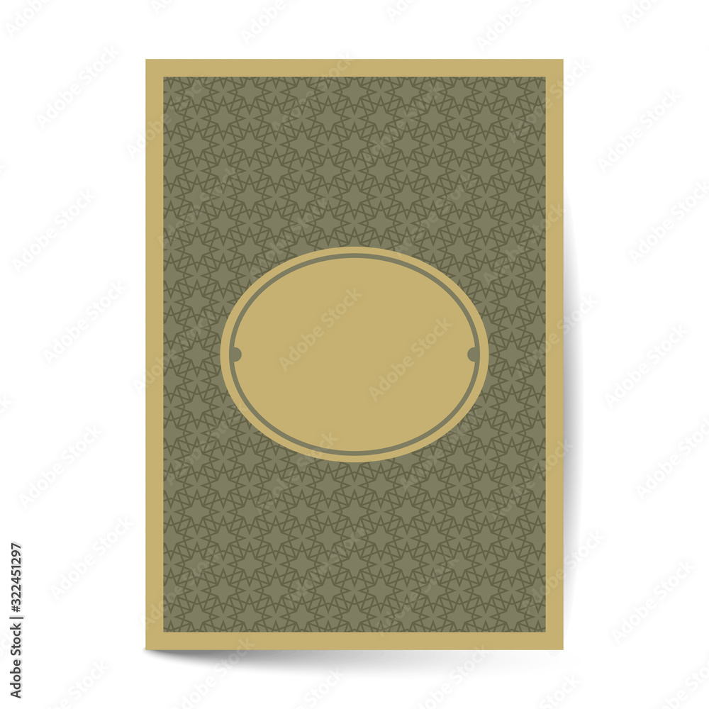 Fototapeta premium Minimal luxury Cover design with pattern element for menu, invitation card, banner book design vector