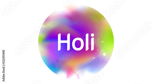 Abstract colorful explosion powder holi festival background for copy space for text. Color festival of India celebration greetings, invitation, poster. - Vector