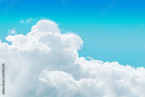 Blue sky and white clouds background