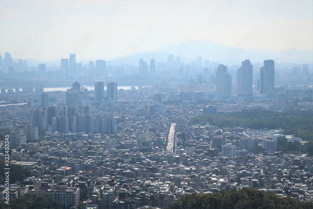 Fototapeta premium 서울 도시 풍경