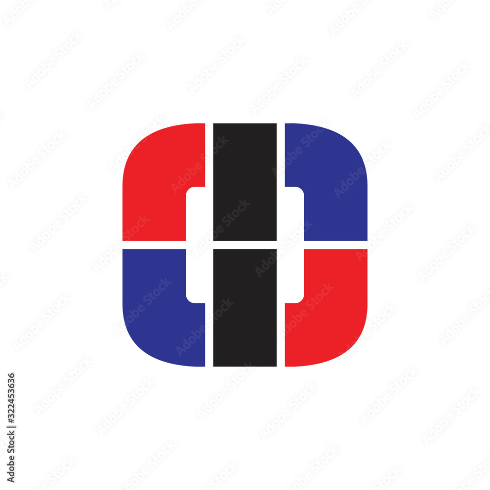 square abstract geometric simple logo vector square abstract geometric simple logo vector