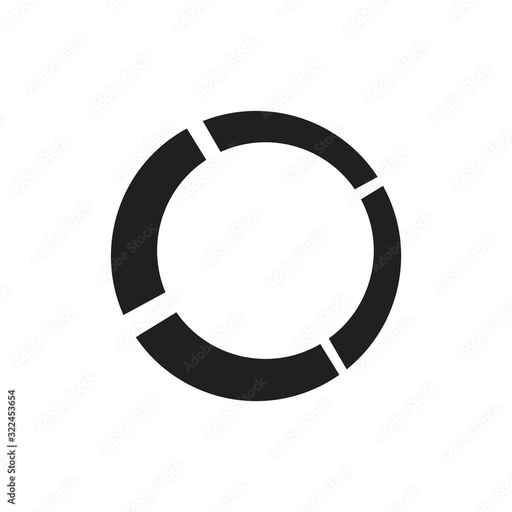 circle geometric frame logo vector dimensional design circle geometric frame logo vector dimensional design