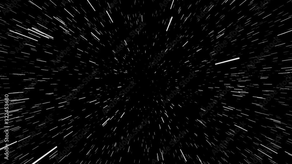 Hyperdrive Space Jump into galaxy HD