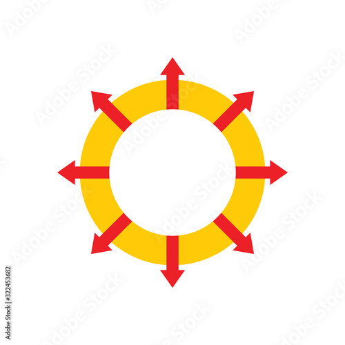 spread arrows geometric simple decoration vector Free Download spread arrows geometric simple decoration vector - GFXLoad