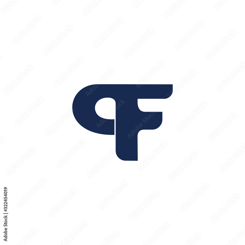 letter qf symbol motion curves simple design logo vector letter qf symbol motion curves simple design logo vector