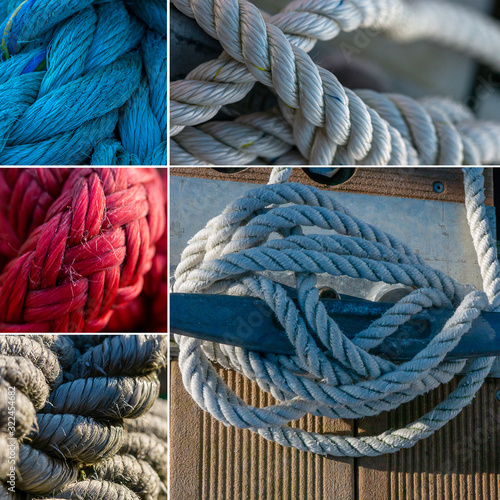 Nautical cord collage