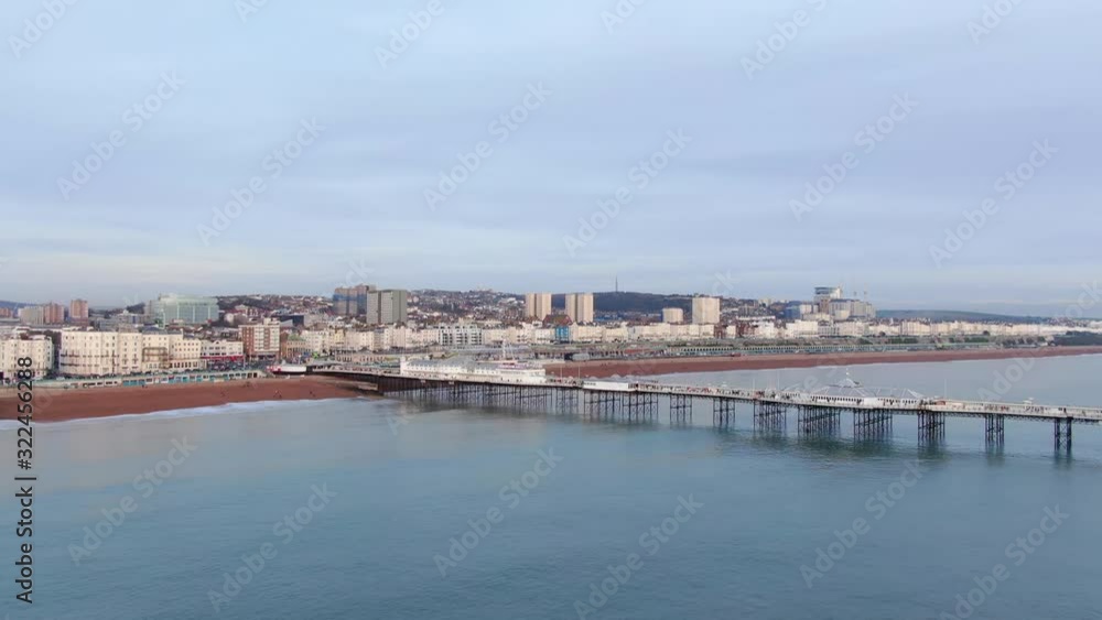 Brighton Pier in England - aerial view -aerial photography Brighton Pier in England - aerial view -aerial photography
