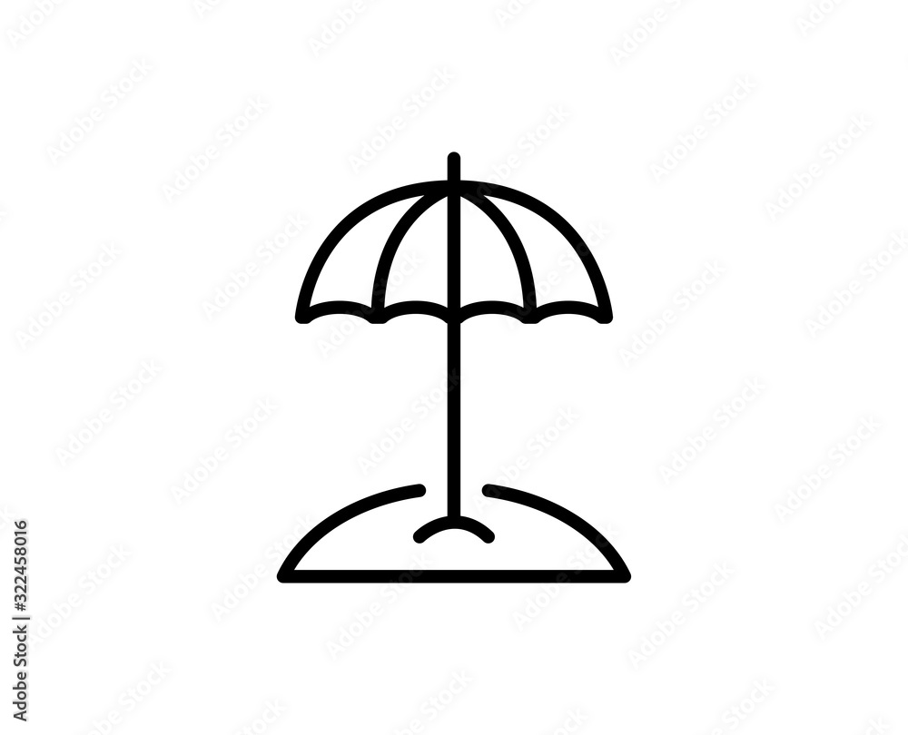 Beach line icon Beach line icon
