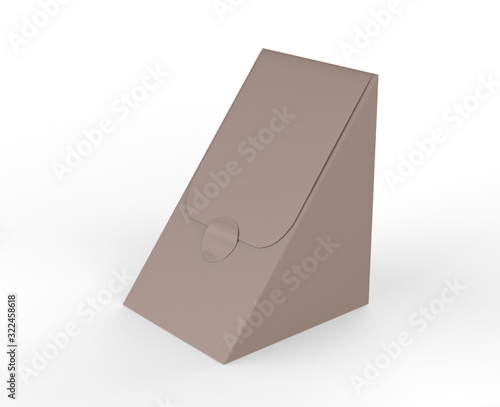 Realistic Blank template Packing Chinese food box   Sweets and other products. Template For Mock up Your Design. 3d illustration.