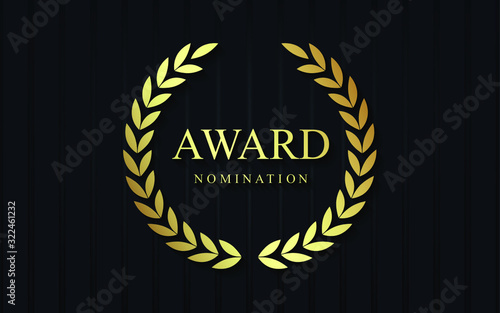 luxury award nomination background. Vector luxury illustration eps10.