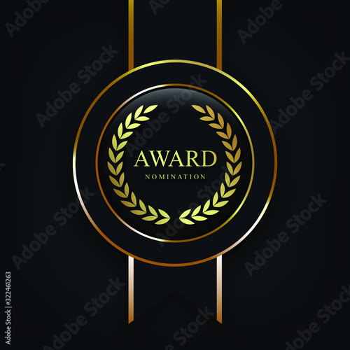 luxury award nomination background. Vector luxury illustration eps10.