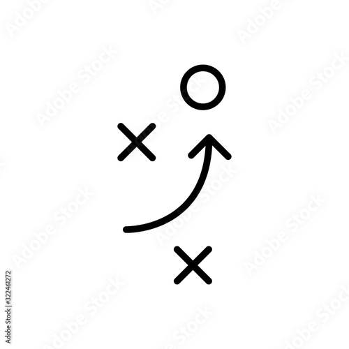 Simple strategy line icon.